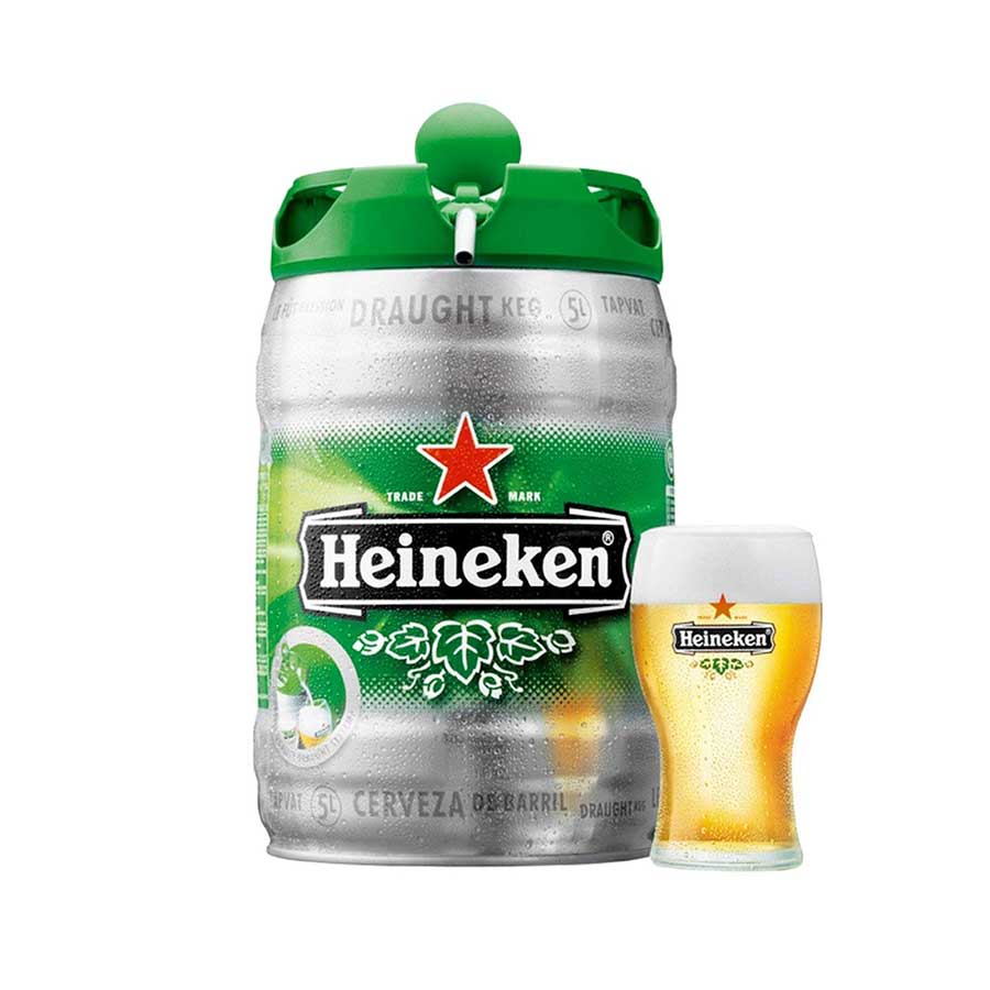 Пиво 5 литров купить спб. Бочонок Хайнекен 5л. Кега Хайнекен 5л. Хайнекен 5 литров бочонок.